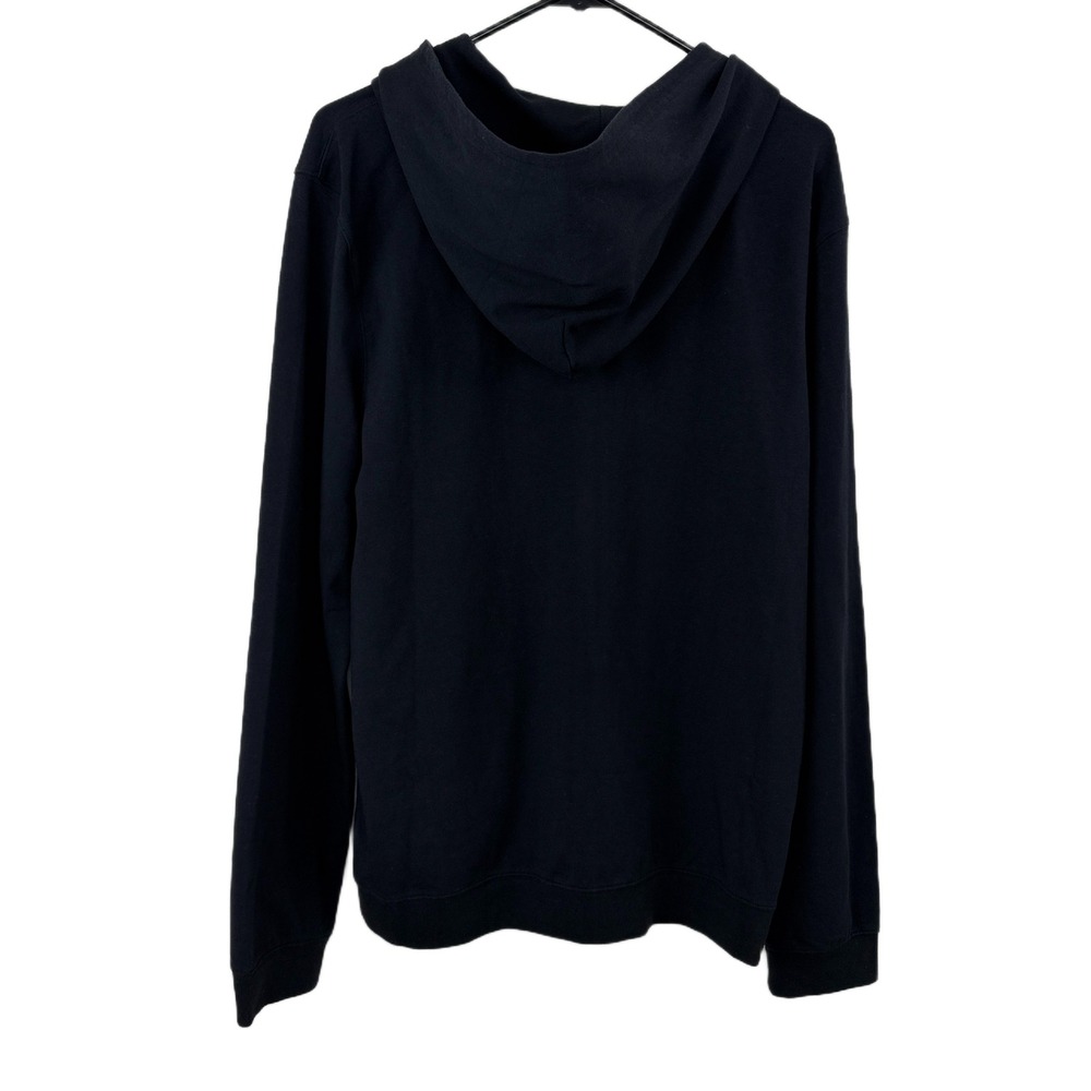 SKIMS Hoodie Mens L Black Obsidian Lounge Jersey Zip Up Front Pocket *